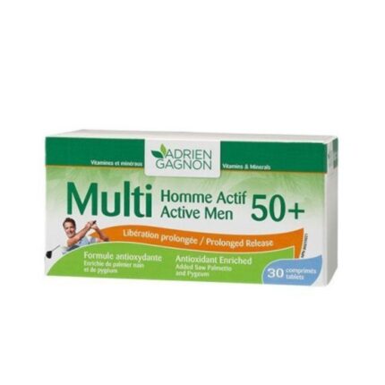 MULTI HOMME ACTIF 50+ 30 COMPRIMES