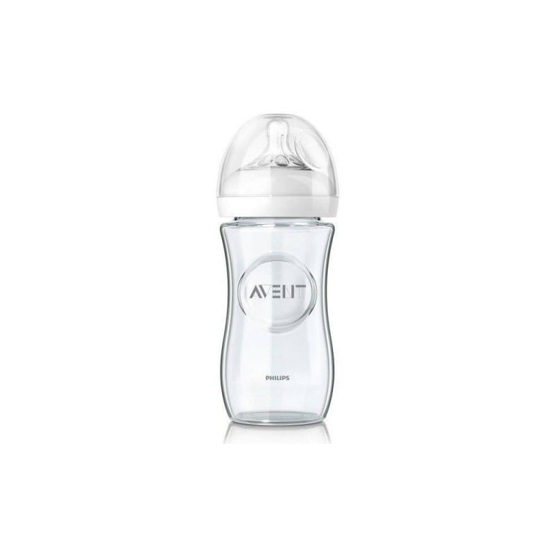 AVENT BIBERON NATURAL EN VERRE 240 ML SCF053/17 + AVENT BIBERON