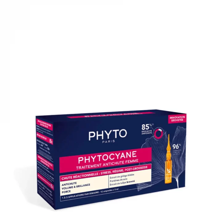 phyto phytocyane femme anti-chute réactionnelle b12 – Image 1
