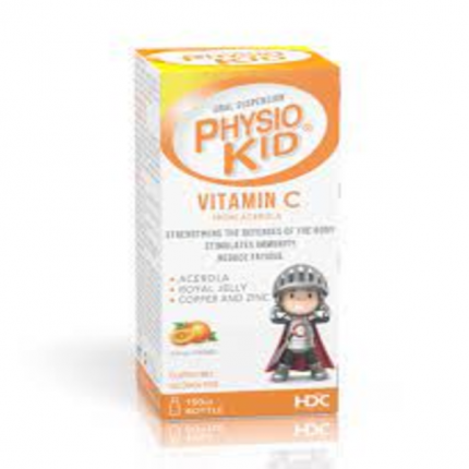 physiokid vitamine c sirop arome orange 150 ml