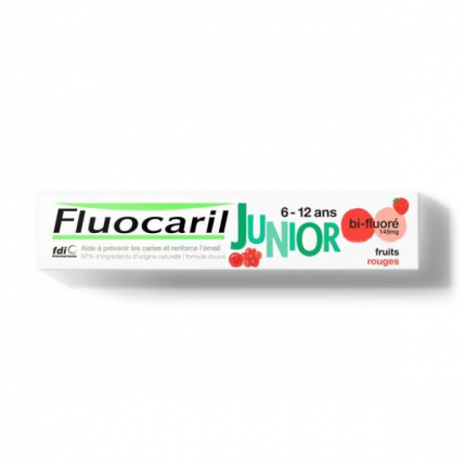 fluocaril dentifrice junior fruit rouge 75ml