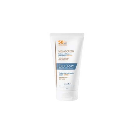 ducray melascreen creme anti taches peaux sèches spf50+ 50ml