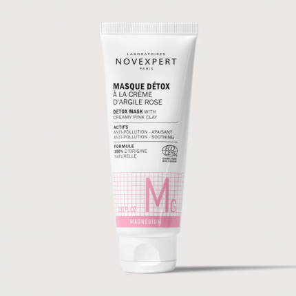 novexpert masque detox à la crème d'argile rose 75ml