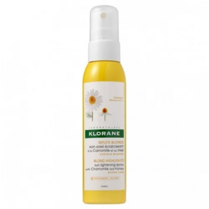 klorane soin soleil eclaircissant reflets blonds camomille et miel , 125ml