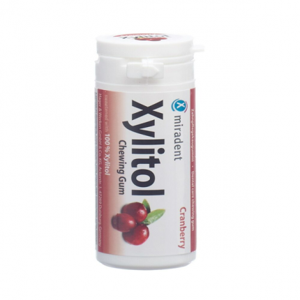 miradent xylitol chew gum canneberg