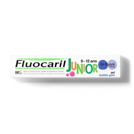 fluocaril dentifrice junior gel bubble gum 75ml