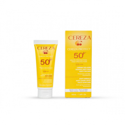 cereza crème solaire anti-age anti-taches spf 50+ 50 ml