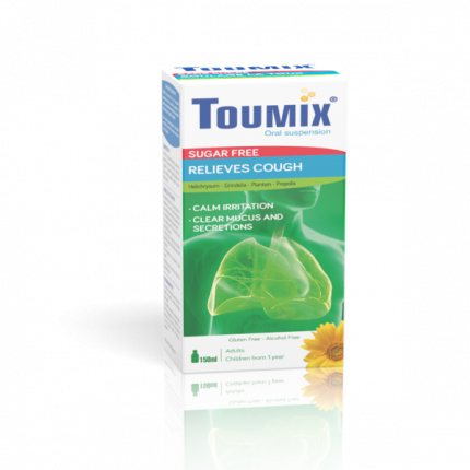 toumix adulte sans sucre sirop 150ml