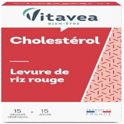 vitavea cholest control levure de riz rouge 15 gelules