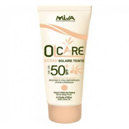 Olcare ecran teinte beige rosé spf50+