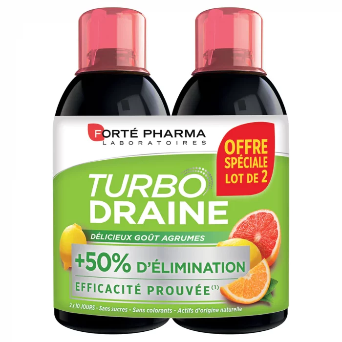 forte pharma turbo draine agrume 2*500ml – Image 1