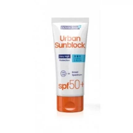 novaclear urbain sunblock peau sèche spf50+ 40ML