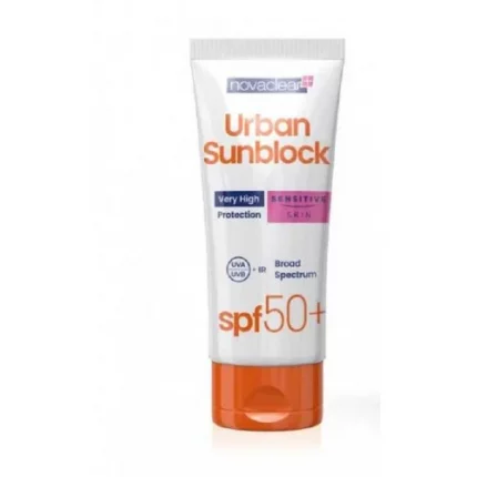 Novaclear urbain sunblock peau sensible spf50+ 40ml