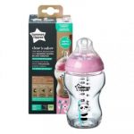 Tommee Tippee biberon anti-colique en verre lapin rose 0+m 250ml