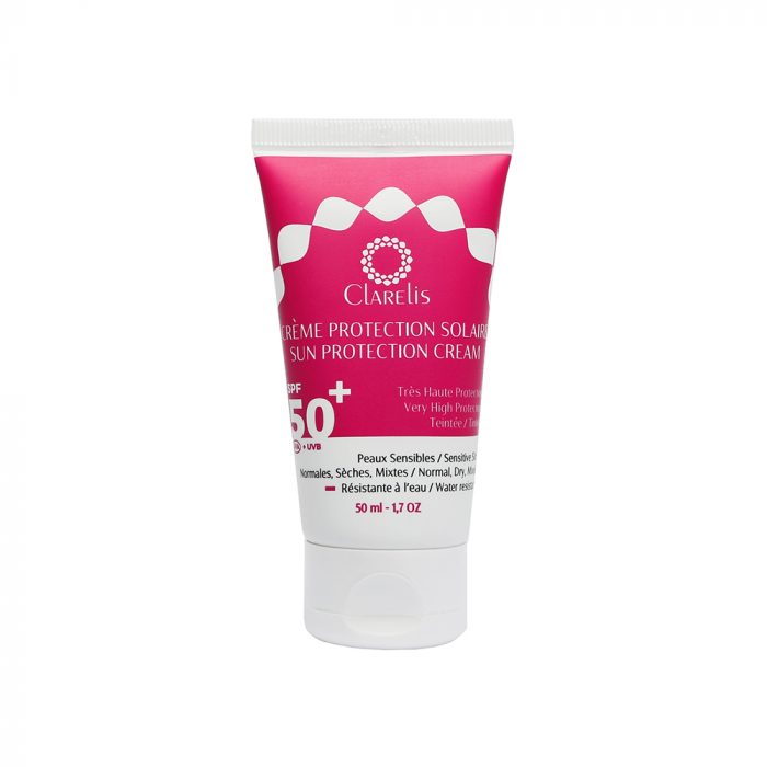 Clarelis ecran solaire spf50+ teintée beige foncé 50ml – Image 1