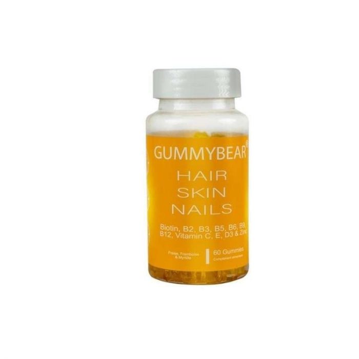 GUMMYBEAR HAIR SKIN NAILS 60 GUMMIES – Image 1