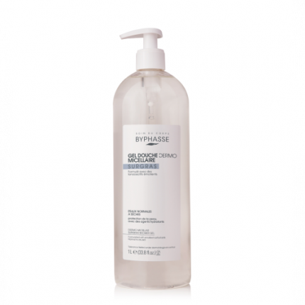 Byphasse gel douche dermo micellaire surgras 1L