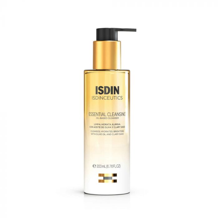 Isdin essential cleansing huile nettoyante 200ml – Image 1