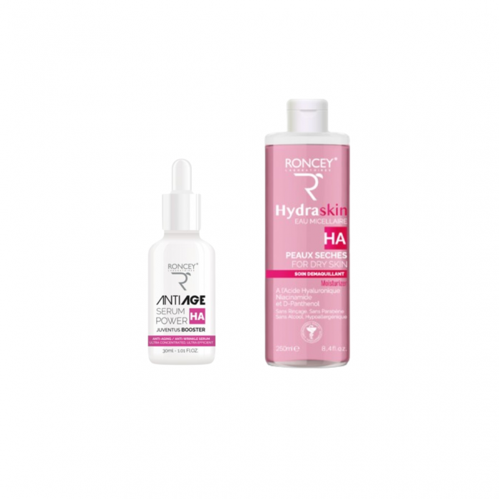 Roncey coffret Hydraskin serum HA 30ml + Eau Micellaire 250ml (offert) – Image 1