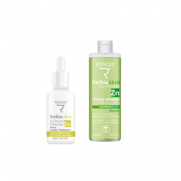 Roncey coffret sebiaskin serum skin zn 30ml+ Eau micellaire 250ml  (offert) – Image 1