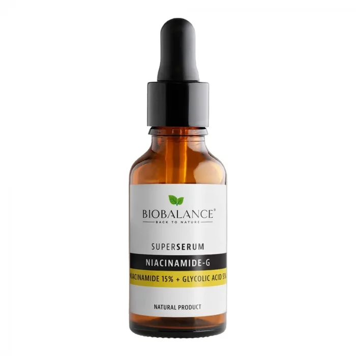 Biobalance Sérum G-Super Niacinamide 15% + Acide glycolique 5% 30ml – Image 1