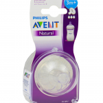 avent tetine natural 3m+ bt/2