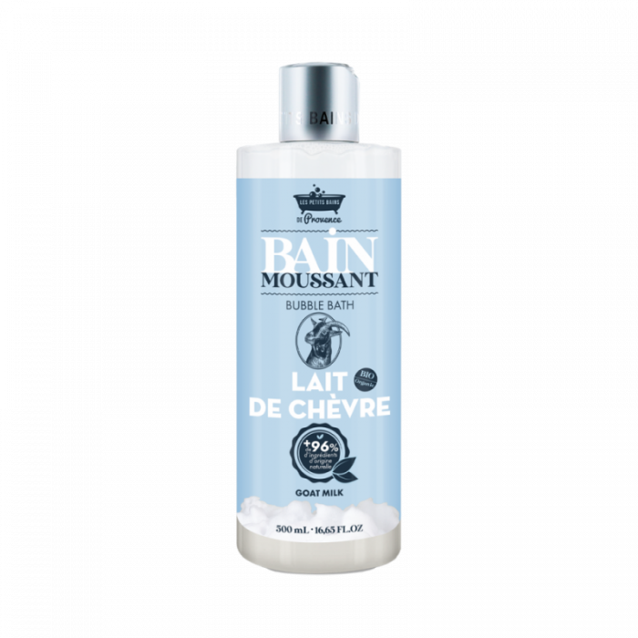 Les petits Bains de Provence bain moussant lait de chèvre 500mL – Image 1