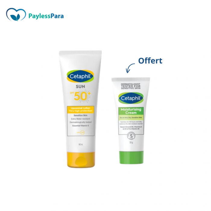Cetaphil pack liposomal lotion spf50+ 100ml+ créme hydratante 50ml – Image 1