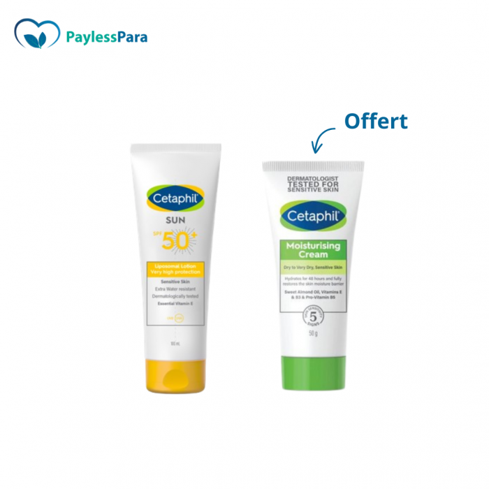 Cetaphil pack liposomal lotion spf50+ 50ml+ créme hydratante 50ml – Image 1