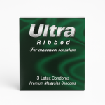 Ultra RIBBED préservatif B/3
